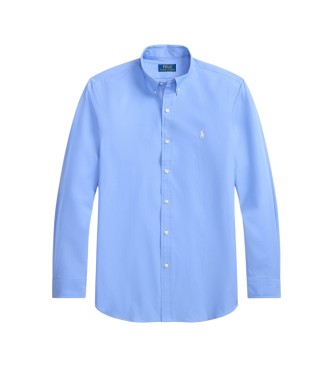 Polo Ralph Lauren Camisa Slim Fit de popelina elástica azul
