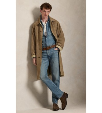 Polo Ralph Lauren Camisa Western de denim flameado azul