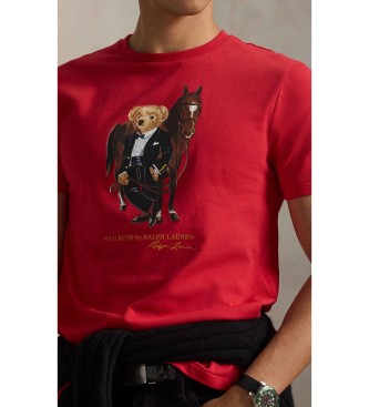 Polo Ralph Lauren Lunarno novoletna majica z rdečim medvedom Polo