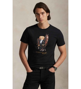 Polo Ralph Lauren T-shirt do Ano Novo Lunar com p�lo Urso preto