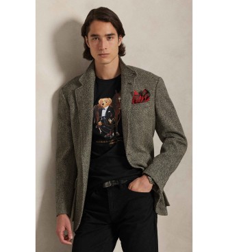 Polo Ralph Lauren T-shirt do Ano Novo Lunar com p�lo Urso preto