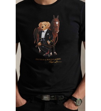 Polo Ralph Lauren T-shirt do Ano Novo Lunar com p�lo Urso preto
