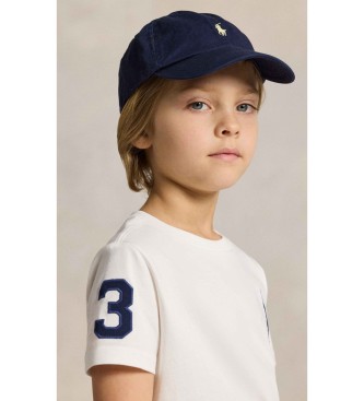 Polo Ralph Lauren Big Pony hvid strikket T-shirt i bomuld