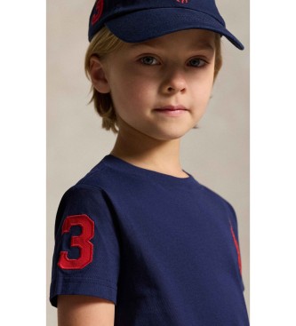 Polo Ralph Lauren Maglietta Big Pony in maglia di cotone blu navy