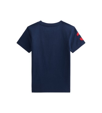 Polo Ralph Lauren Maglietta Big Pony in maglia di cotone blu navy