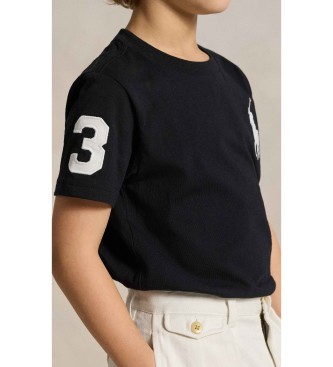 Polo Ralph Lauren Camiseta Big Pony de punto de algod�n negro