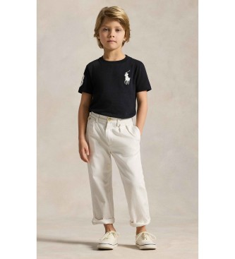 Polo Ralph Lauren Camiseta Big Pony de punto de algod�n negro