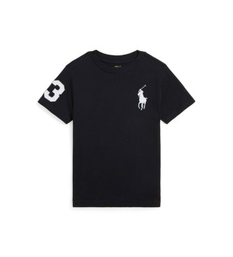 Polo Ralph Lauren Camiseta Big Pony de punto de algod�n negro