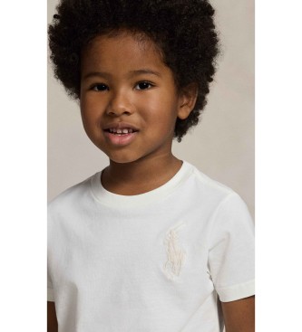 Polo Ralph Lauren Maglietta Big Pony in maglia di cotone bianco