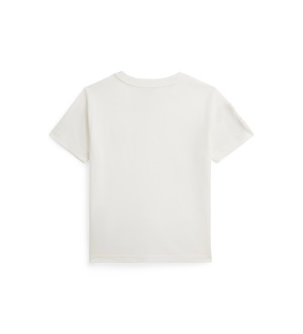 Polo Ralph Lauren Maglietta Big Pony in maglia di cotone bianco