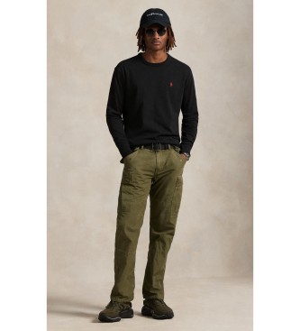 Polo Ralph Lauren T-shirt de manga comprida Classic Fit preta