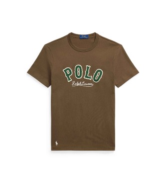 Polo Ralph Lauren T-shirt com log�tipo ocidental castanho