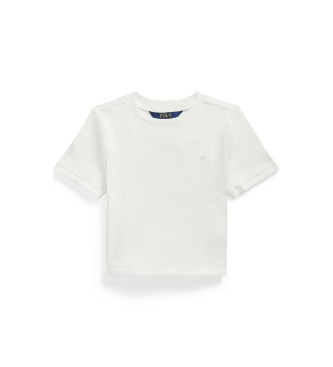 Polo Ralph Lauren Square ribbed T-shirt white