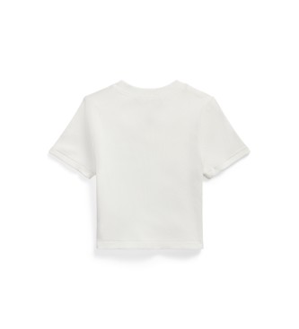 Polo Ralph Lauren Square ribbed T-shirt white
