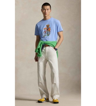 Polo Ralph Lauren T-Shirt de corte justo personalizada com p�lo urso azul