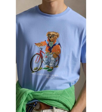 Polo Ralph Lauren T-Shirt de corte justo personalizada com p�lo urso azul