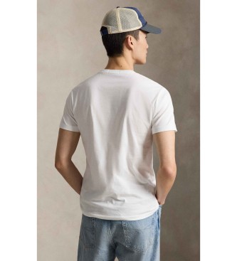 Polo Ralph Lauren T-Shirt Slim Fit personalizada com p�lo urso branco