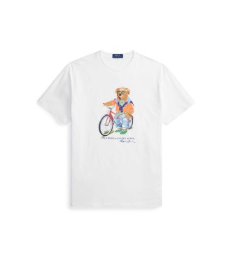 Polo Ralph Lauren T-Shirt Slim Fit personalizada com p�lo urso branco