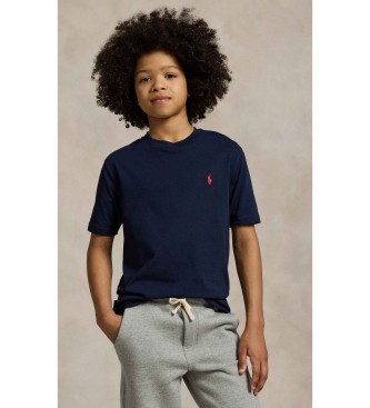 Polo Ralph Lauren Camiseta de algodón con cuello redondo marino