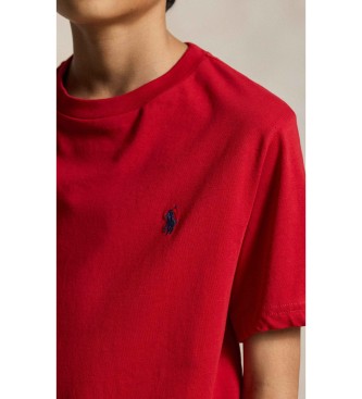 Polo Ralph Lauren Camiseta de algodón con cuello redondo rojo