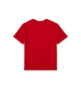 Polo Ralph Lauren Camiseta de algodón con cuello redondo rojo