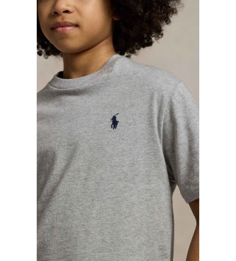 Polo Ralph Lauren Camiseta de algodón con cuello redondo gris