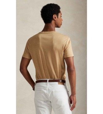 Polo Ralph Lauren Custom Slim Fit cotton T-shirt brown
