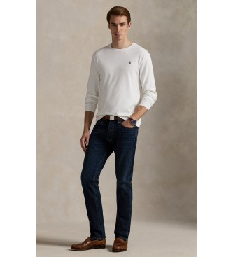 Polo Ralph Lauren Bombažna majica Slim Fit po meri bela