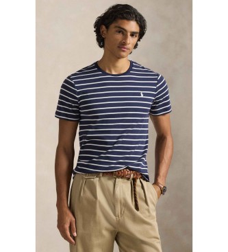 Polo Ralph Lauren T-shirt em algod�o macio com riscas azul-marinho