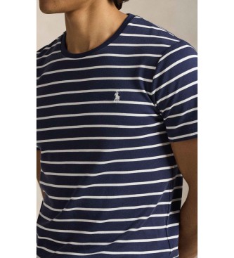 Polo Ralph Lauren T-shirt em algod�o macio com riscas azul-marinho
