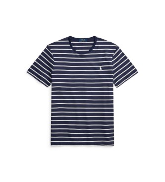 Polo Ralph Lauren T-shirt em algod�o macio com riscas azul-marinho