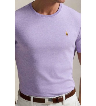 Polo Ralph Lauren Soft cotton T-shirt Custom Slim lilac