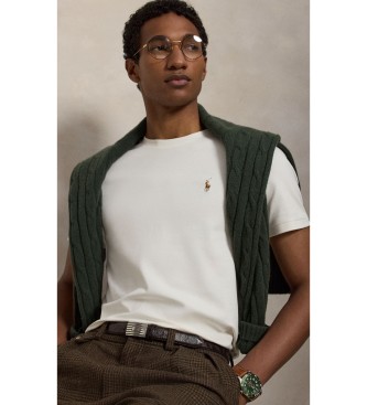Polo Ralph Lauren Blød bomuldst-shirt Custom Slim Fit råhvid
