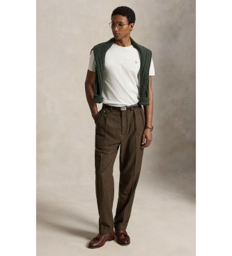 Polo Ralph Lauren Blød bomuldst-shirt Custom Slim Fit råhvid