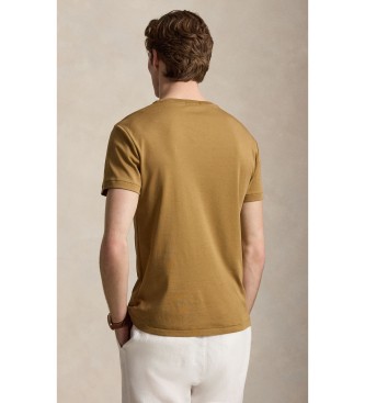 Polo Ralph Lauren Blød bomulds-t-shirt Custom Slim Fit brun