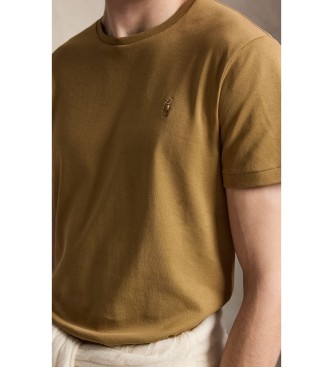 Polo Ralph Lauren Blød bomulds-t-shirt Custom Slim Fit brun
