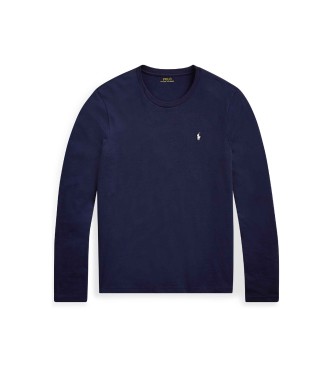 Polo Ralph Lauren Camicia da notte in maglia di cotone blu navy