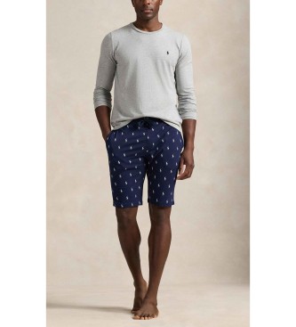 Polo Ralph Lauren Grijs gebreid katoenen T-shirt