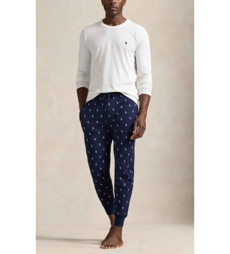 Polo Ralph Lauren Wit gebreid katoenen nachthemd