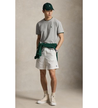 Polo Ralph Lauren Klassisches Fit graues elastisches Piqué-T-Shirt