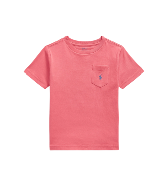 Polo Ralph Lauren Cotton knit t-shirt with red pocket