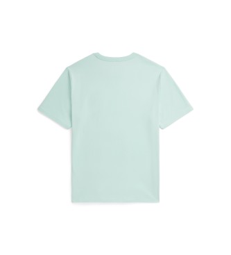 Polo Ralph Lauren Katoenen gebreide T-shirt met turquoise zak