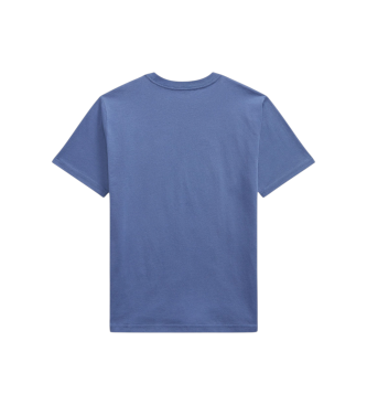 Polo Ralph Lauren Cotton knit t-shirt with blue pocket