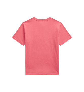 Polo Ralph Lauren Katoenen gebreide T-shirt met rode zak