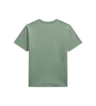 Polo Ralph Lauren Katoenen gebreide T-shirt met groene zak