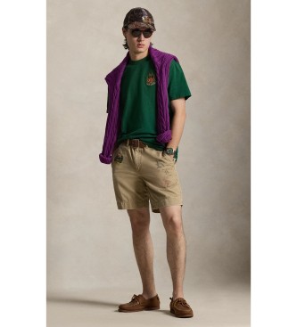 Polo Ralph Lauren T-shirt de malha bordada Classic Fit verde