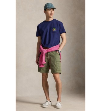 Polo Ralph Lauren T-shirt de malha bordada Classic Fit azul-marinho