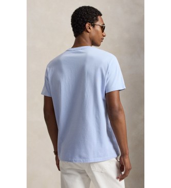 Polo Ralph Lauren Blå strikket T-shirt i Classic Fit