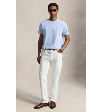 Polo Ralph Lauren Blå strikket T-shirt i Classic Fit
