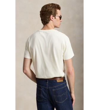 Polo Ralph Lauren Off-white Classic Fit knit t-shirt